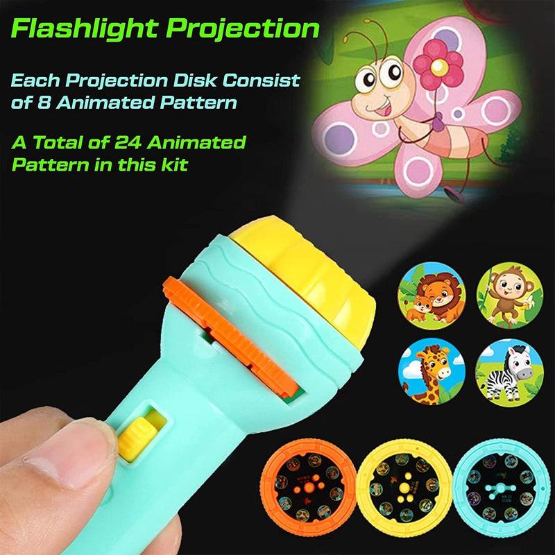 Slide & Shine™ Educational Flashlight Projector Toy - Gadgets Humour
