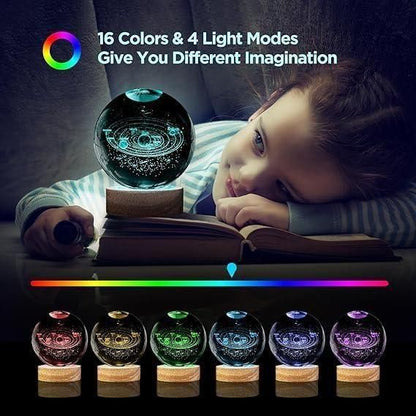 LumiGlow™ 3D Crystal Lamp Ball - Gadgets Humour