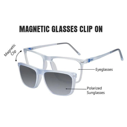ClearView™ Clip-On Eyeglasses (Polarized & Magnetic) - Gadgets Humour