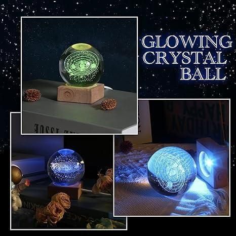 LumiGlow™ 3D Crystal Lamp Ball - Gadgets Humour