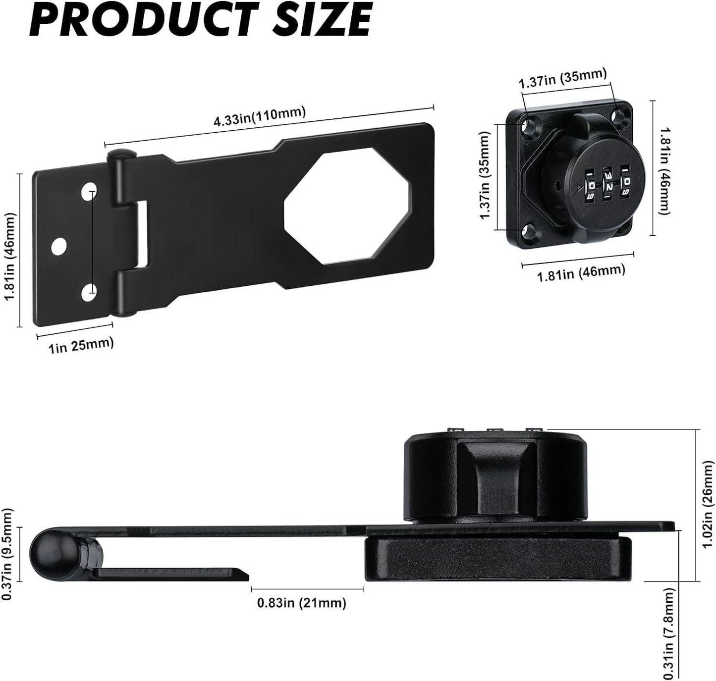 SecureLatch™ Zinc Alloy Combination Lock - Gadgets Humour